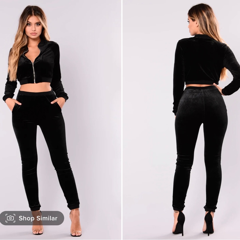 Velour Two Piece Set